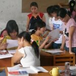 students learning together in a class